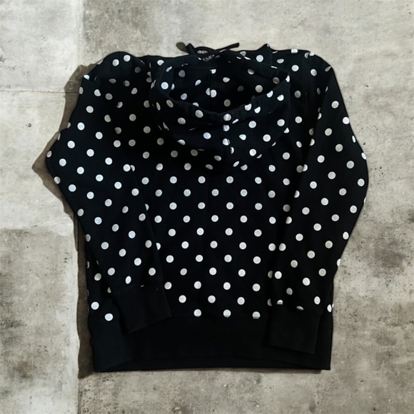 SOLD- HUF Polka Dot Black Hoodie - Picture 2 of 3